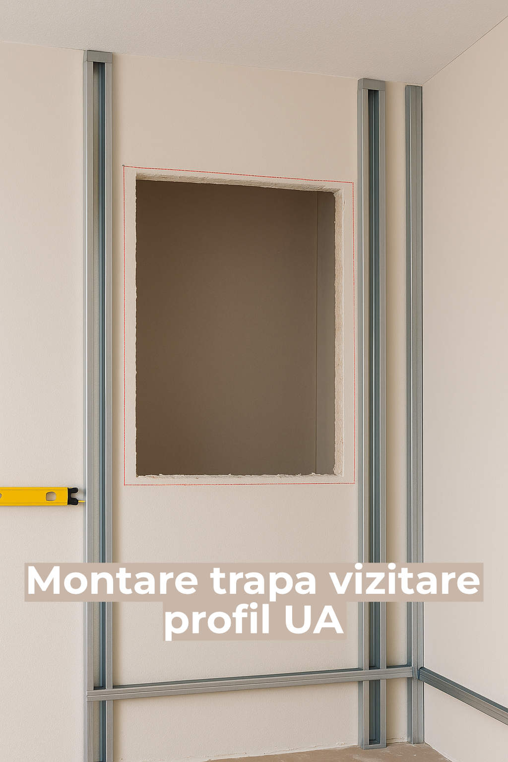 Montare usa de vizitare profile rigips